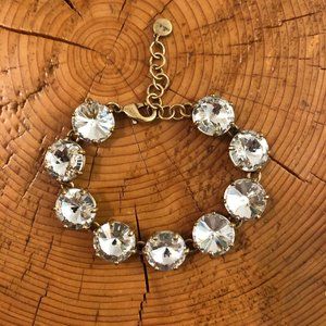 Stella & Dot gold and clear Sommerville bracelet